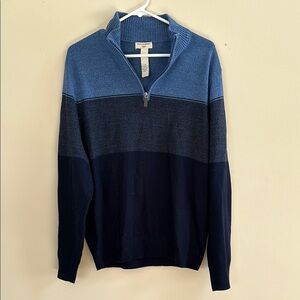 Dockers Men's Blue Colorblock Sweater